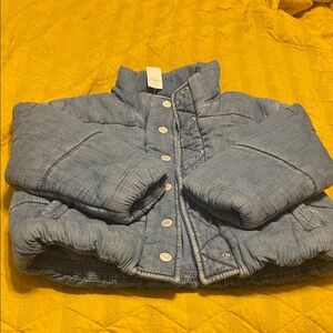 GAP Kids' Denim Blue Puffer Coat